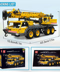 City Mobile Crane Truck Building Set With 997 Pieces Realistic Construction Vehicle Model Kit For Adults And Kids 8 Plus