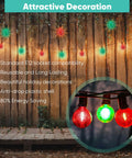 100 Pack G40 LED Globe Bulbs 1W Warm White 2700K For C7 And E12, shatterproof outdoor string lights for patio decor