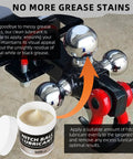 Image of a trailer hitch with three ball heads and 4 Oz Trailer Hitch Ball Grease With 2 Ball Head Covers, Heavy Duty Lubricant