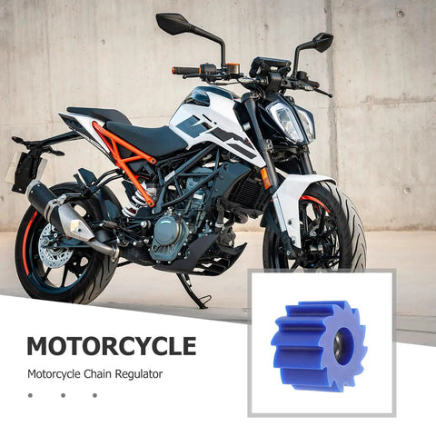 Heavy Duty Blue 10mm Dirt Bike Chain Tensioner Pulley For Off Road Motorcycle And Motorized Engine Guide Roller Smooth Ride Adjuster Kit on motorcycle