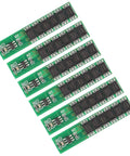 Kick Ass Heavy Duty 1S BMS Protection Circuit For 18650 Li Ion Batteries, six green circuit boards with MOSFETs.