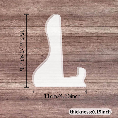 DIYers Friendly Acrylic Cutting Board And Charcuterie Board Stand Templates With Router Guides And Tracing Stencils, side view