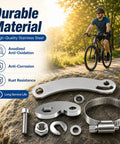Two Sets Universal M12 Torque Arm Conversion Kit For E Bike Hub Motors Fits Front Or Rear Installations Durable 12mm Torque Arm For Adult Electric Bicycle Maintenance Tool, stainless steel parts