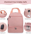 Stay Cool And Fully Loaded With This Dope Breast Pump Bag Cooler Backpack designed for the busy mom hustle, featuring sturdy handle and charging port.