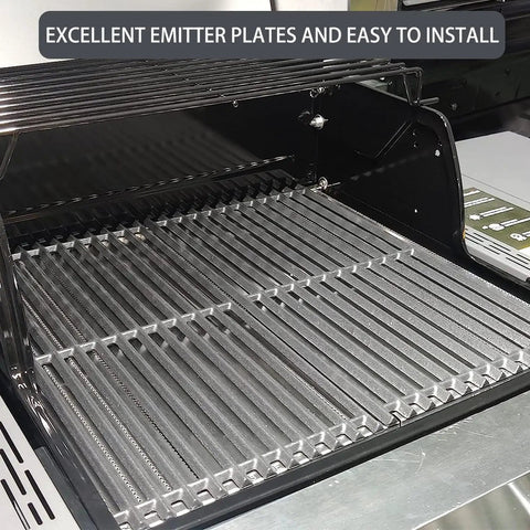 Heavy Duty Stainless Steel Grill Emitter Plates Replace Charbroil Tru Infrared Models For Even Heat Distribution And Fast Cook Ups To Level Up Your Backyard BBQ Game