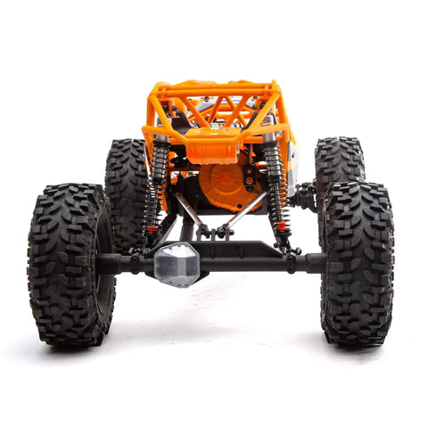Front view of RBX10 Ryft 4WD Brushless RC Rock Bouncer Ready To Run Beast On The Trail With Solid Front And Rear Axles
