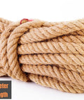 1.5 Inch Extra Thick Twisted Natural Fiber Rope Heavy Duty Jute And Hemp Style Manila Rope For Large Scale Landscaping Deck Railing And Outdoor Decor 50 Foot Length Four Strand Twist Rugged Nautical Vibe