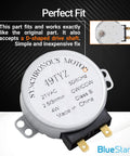 Upgraded Microwave Turntable Motor Replacement Part for GE and Kenmore Microwaves close-up view