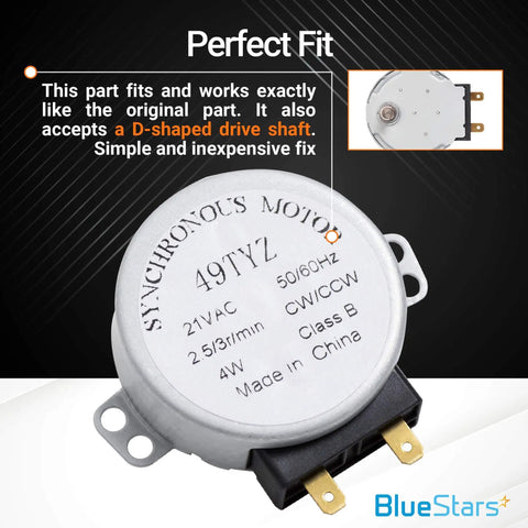Upgraded Microwave Turntable Motor Replacement Part for GE and Kenmore Microwaves close-up view