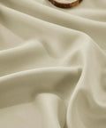Close-up of Light Beige 100 Percent Blackout Curtain Panel Fabric, W100 X L84, for Sliding Glass Doors and Rooms