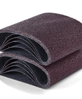 Stacked 8 By 19 Inch Floor Sander Belts 24 Grit EZ 8 Compatible Pro Grade Replacement Sanding Belts Bulk Pack Of 10