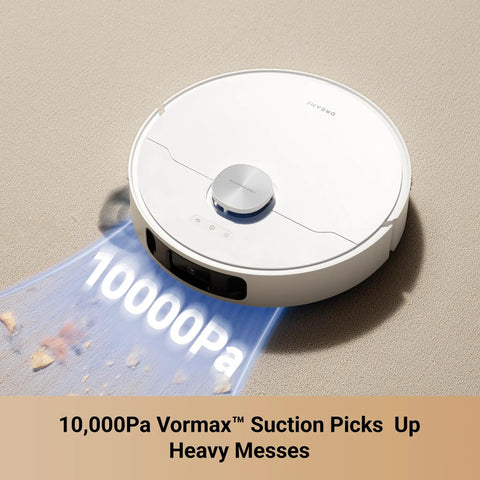 Robot Vacuum And Mop With Crazy 10000 Pa Suction MopExtend Tech cleaning carpet with strong suction power