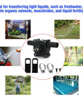 High Power Electric Drill Pump For Water Gasoline Oil Diesel Fluid Transfer With Self Priming Heavy Duty Build And High Pressure Efficiency for liquid transfer in various settings.