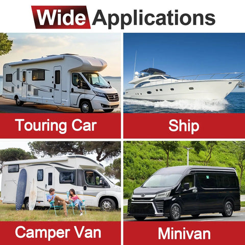 Cable Entry Gland Kit With 10Ft 10AWG Solar Extension Cable And MC4 Connectors for RV, boat, camper van, minivan applications