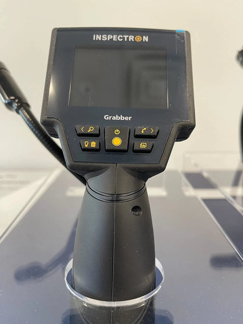 Front view of Digital Videoscope Reach Tool With Four Claw Grabber Extendable Reacher Endoscope Camera.