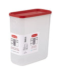 21 Cup Dry Food Storage Container With Clear See Through Base, Interchangeable Airtight Lids, Modular Stackable Design
