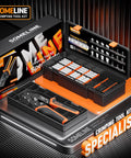 Pro Grade Crimp Tool Connector Kit With JST XH 2.5mm And Dupont 2.54mm Connector Set displayed with crimpers and case.