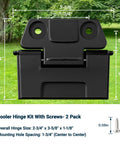 Replacement Cooler Hinges Kit Compatible With BMX 25 52 And 72 Qt Coolers Heavy Duty Lid Latch Hardware With Screws displayed