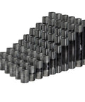 Malleable Black Pipe And Fittings Kit For Do It Yourself Projects, 60 Piece Set With 1 Inch Threaded Nipples And Varied Lengths