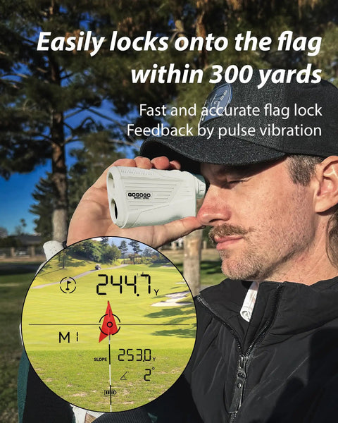 Magnetic Golf Rangefinder With Slope Adjustment And Fast Flag Lock Tech Delivering Dead Nuts Accurate Measurements Up To Fifteen Hundred Yards For Snagging Thin Pins And Shredding Scorecards