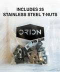 Stainless Steel Self Aligning Roll In T Nuts Ball Spring 25 Pack 15 Series Aluminum Extrusion T Slot Hardware in clear bag