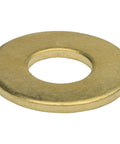 Size 6 Solid Brass Flat Washers Commercial Standard Grade 360 Plain Finish Built To Last Pack 100 For Durable Load Distribution And Prevent Loosening On Bolts And Screws, brass washer