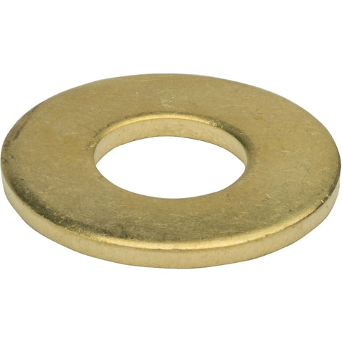 Size 6 Solid Brass Flat Washers Commercial Standard Grade 360 Plain Finish Built To Last Pack 100 For Durable Load Distribution And Prevent Loosening On Bolts And Screws, brass washer