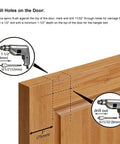 Illustration showing drilling instructions for Heavy Duty Box Track Hanger With Bracket Kit For Exterior Sliding Barn Doors Two Pack.