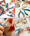 Needle Nose Pliers For Jewelry Making 4.5 Inch Precision Tool With Built In Tweezer And Tape Measure, used for beading and wire work