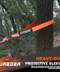 Heavy Duty Tow Strap 3 Inch By 30 Foot Snatch Recovery Rope For Off Road And Truck Towing Lab Tested 35121 Pounds Break Strength tied to tree