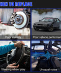 Signs for replacing car parts: poor stability, poor vehicle performance, steering wheel play, unusual noise.