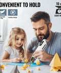 Father and daughter crafting with Cordless Mini Hot Air Gun For DIY Crafts USB C Rechargeable 4000mAh Battery
