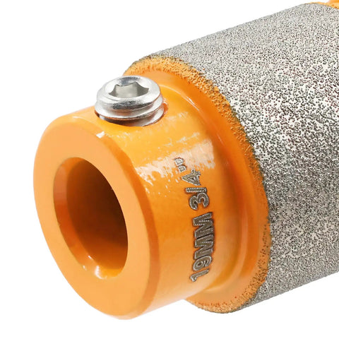 Two Piece Diamond Grinder Bits For Stained Glass Three Quarters Inch And One Inch Core Vacuum Brazed Glass Grinder Heads