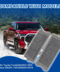 Premium G92DH-15010 Hybrid Battery Cooling Intake Air Filter Replacement Compatible With Toyota Tundra Hybrid 2022 2023 2024 2025 Models displayed with truck.