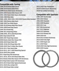 Two-piece graphite and steel exhaust gasket set for Harley flange exhausts; compatible with Touring/Sportster/Dyna models