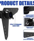 Two Piece Steering Triangle Mounting Bracket Kit For NK 180S Brushless Kayak Motor Replacement Parts shown with hardware details