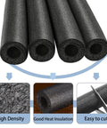 Top Shelf Foam Pipe Insulation Sleeves With Elbow Fittings For Hot And Cold Water Lines Thermal Wrap To Keep Those Pipes Cozy 16 Piece Set, high-density black foam sleeves.
