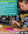 Person using Eclipse HP-CS Airbrush Gravity Feed Dual Action Pro-Grade High-Flow with E3 Nozzle for crafts and cosplay