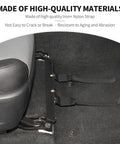 Under Front Seat Fire Extinguisher Bracket Mount For Toyota 4Runner 2010-2025 shown installed, heavy-duty metal with nylon strap.