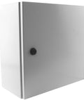 Heavy Duty IP66 16 Gauge Metal Enclosure For Indoor Outdoor Wall Mount With Gland Plate And Backplate Single Door Hinge Cover UL Listed