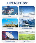 Applications for Heavy Duty Stainless Steel Cable Tie Kit in ship, electricity, building, transportation, communication, agriculture