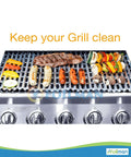 Heavy Duty Disposable Aluminum Grill Liners 12 x 20 Inch Nonstick Sheets For BBQ Protect Grates From Grease Promote Even Heat Distribution