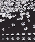 Loose CZ Diamond Stones Kit 2400 Clear Cubic Zirconia Rhinestones In 8 Sizes From 0.8mm To 2.5mm Glass Pointed-Back Faceted Cabochons
