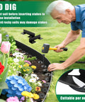 Durable Flexible Landscape Edging Border Kit For Garden Beds No Dig Lawn Edging With Thickened Top Edge And 40 Stakes Included