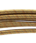 Close-up of Heavy Duty Universal Fish Tape Wire Threader Tool With Flexible Spring, showing twisted steel coil design.