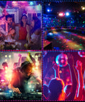 Party scenes with Six Pack Disco Ball Party Lights RGB DJ Strobe Light With Remote Control for vibrant celebrations.