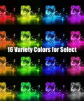 Color Changing Fairy Lights Battery Operated 2 Pack 40Ft Total 120LED Silver Copper Wire RGB String Lights on black background