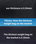 Beefed Up Heavy Duty Canopy Weight Bags Set Of 4 For Instant Outdoor Shelters showing 0.54mm thickness comparison