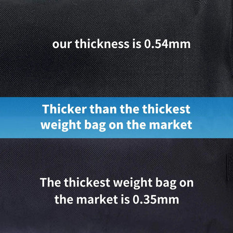 Beefed Up Heavy Duty Canopy Weight Bags Set Of 4 For Instant Outdoor Shelters showing 0.54mm thickness comparison