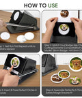 Instructions for using Heavy Duty Button Paper Cutter For 58mm Badges And 69.5mm Round Buttons Rugged Metal Die Cutter.